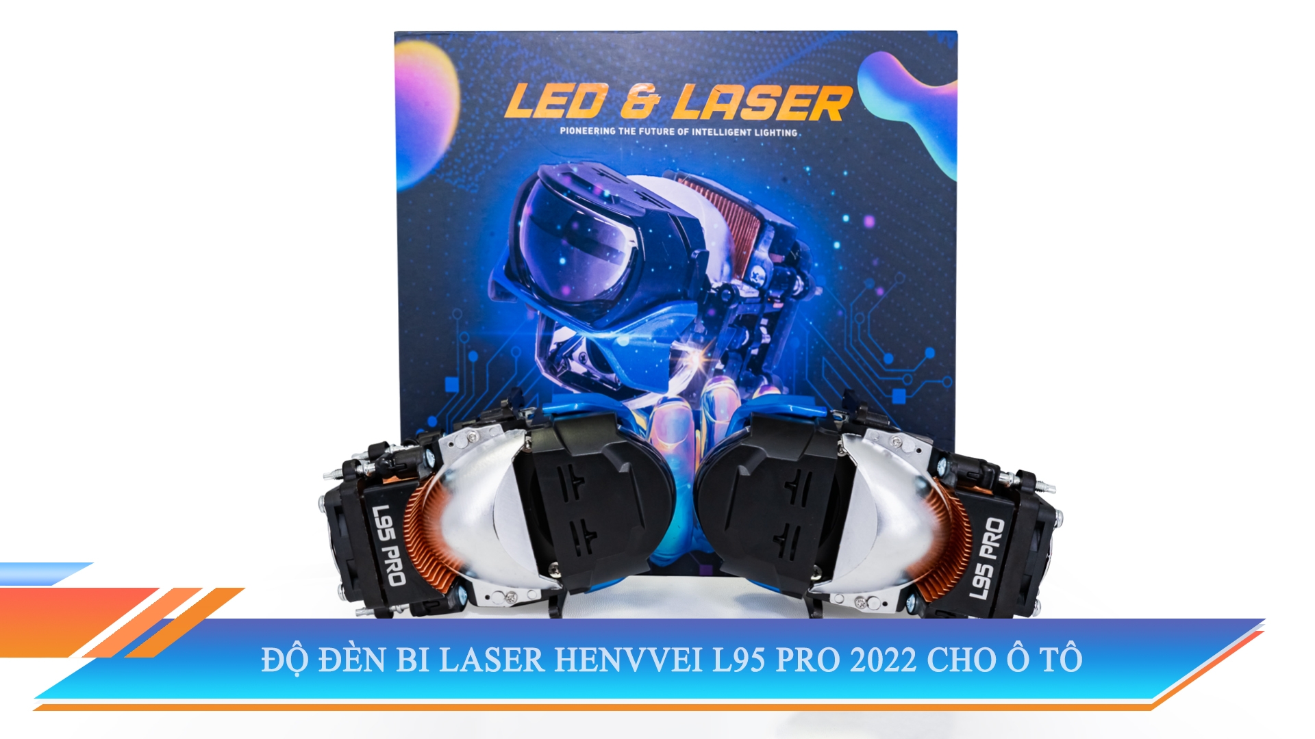 ĐỘ ĐÈN BI LASER HENVVEI L95 PRO 2022 CHO Ô TÔ