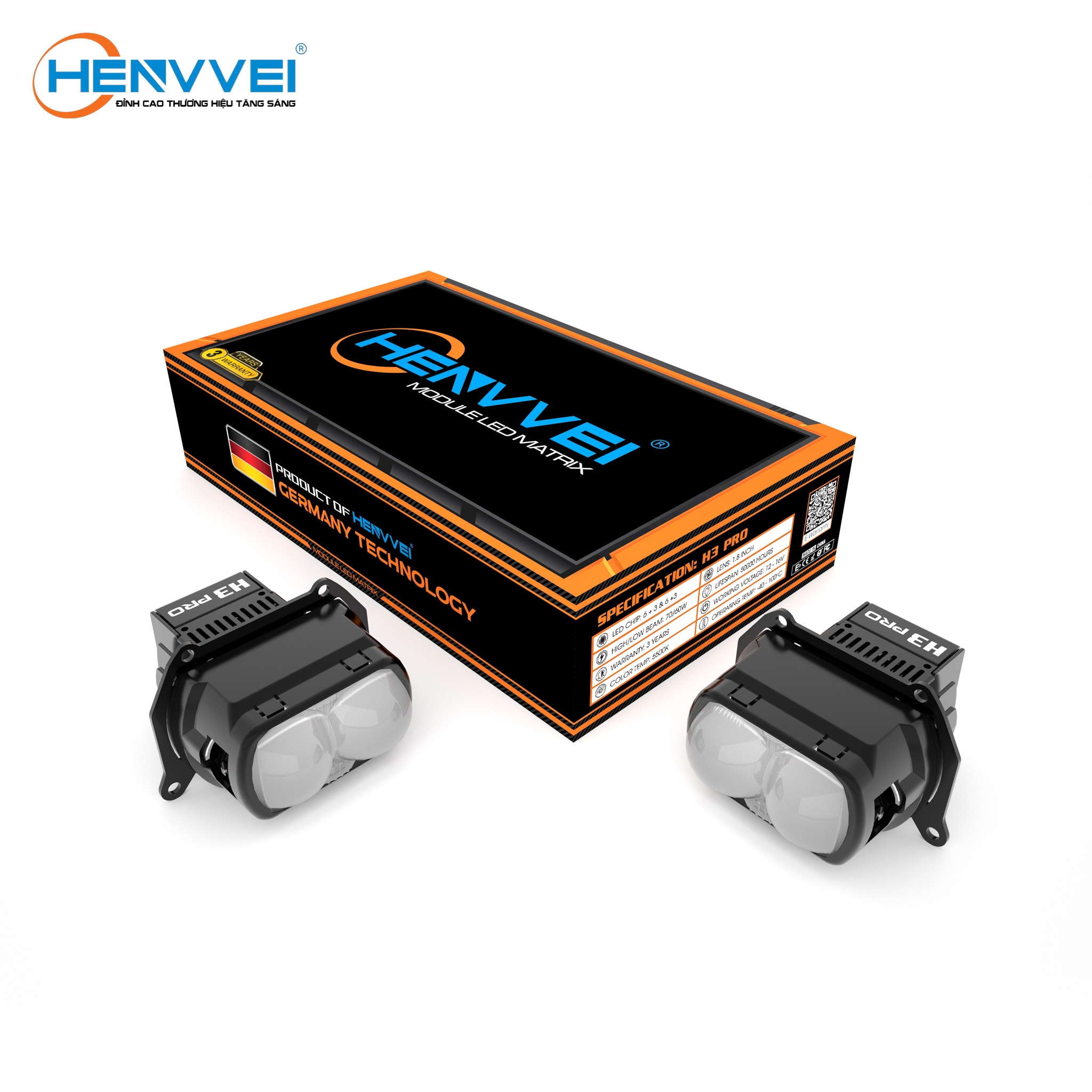 Module Bi Led HENVVEI H3 Pro