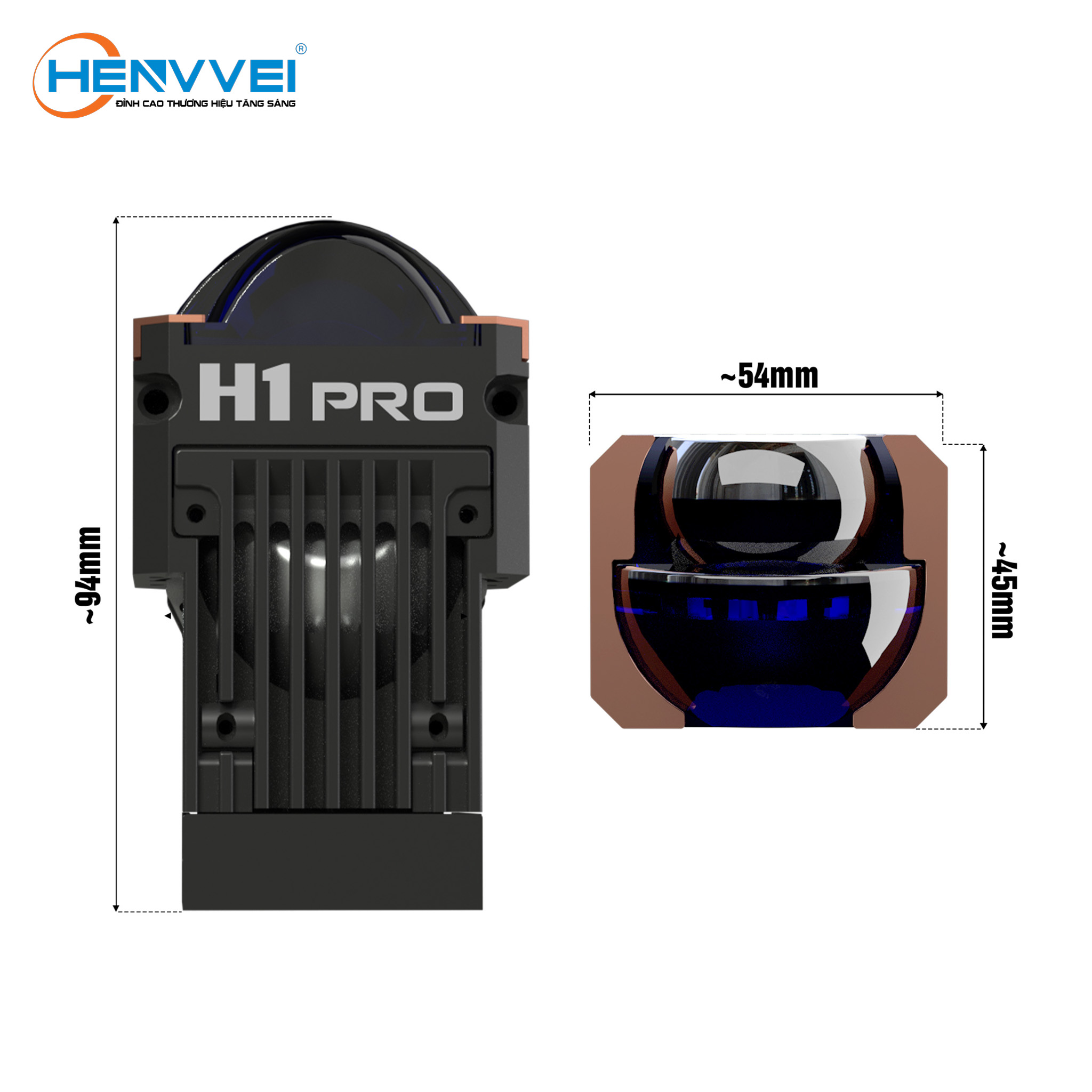 MODULE BI LED MINI HENVVEI H1 PRO